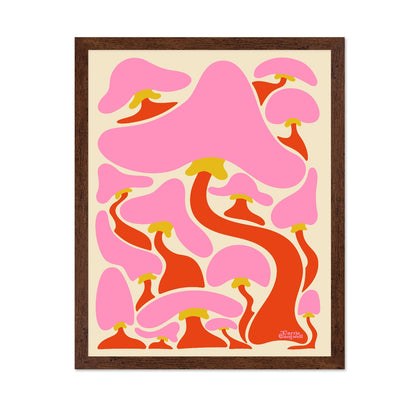 Retro Mushroom Pattern