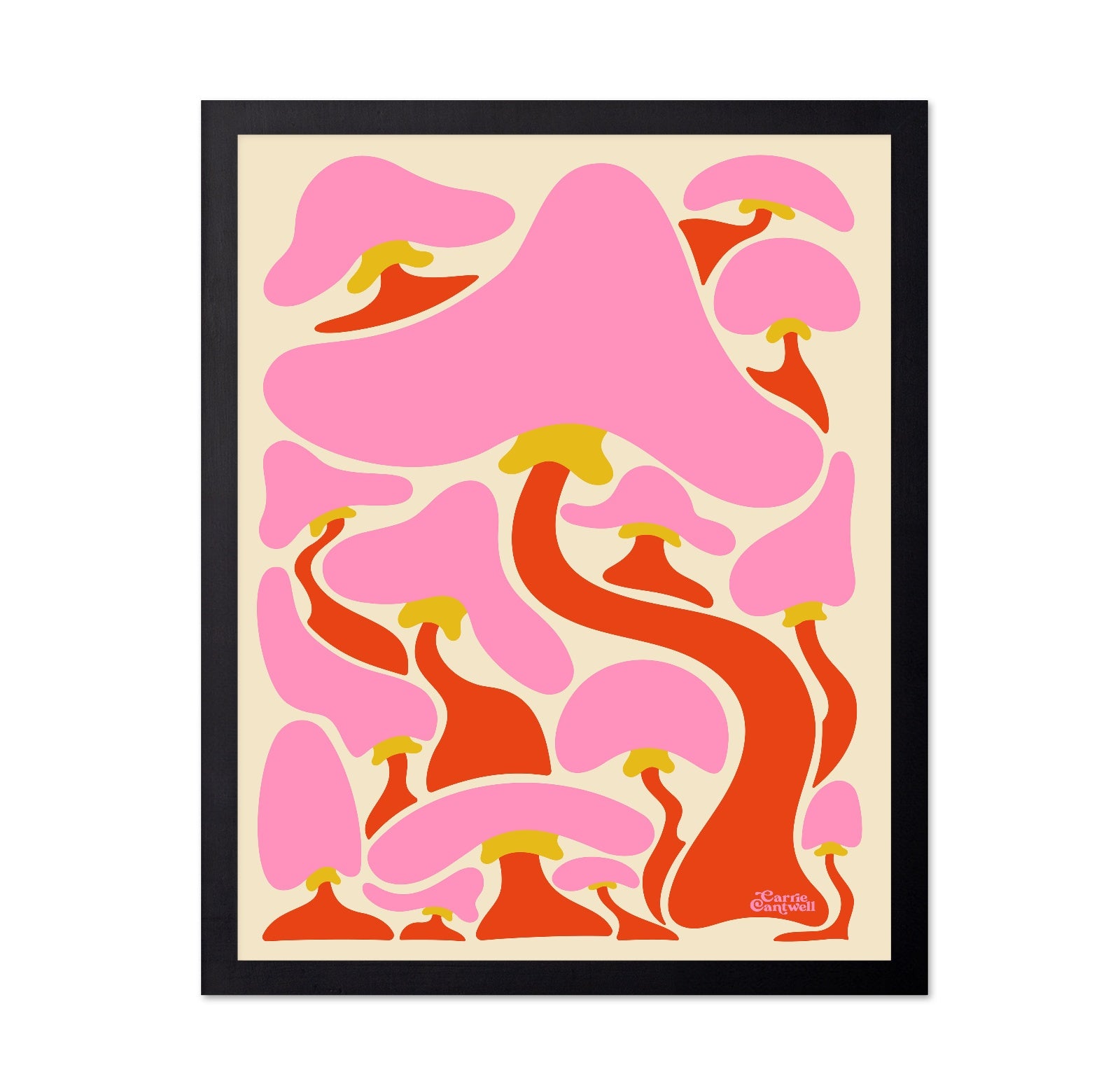 Retro Mushroom Pattern