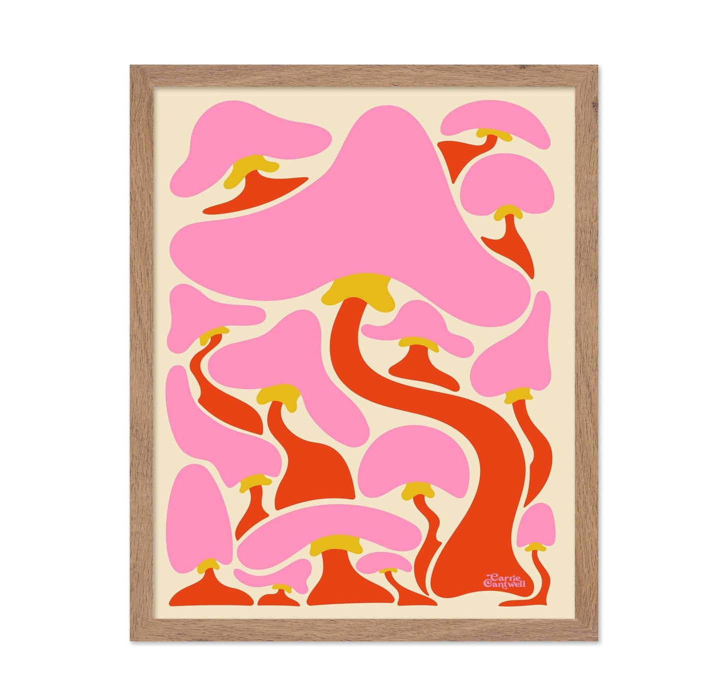 Retro Mushroom Pattern