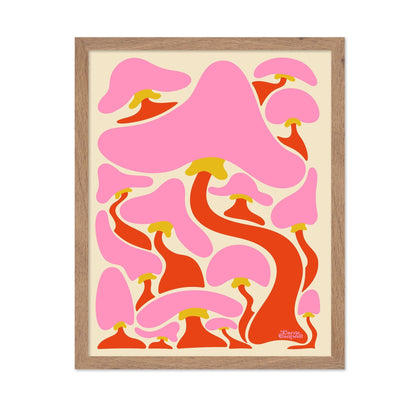Retro Mushroom Pattern