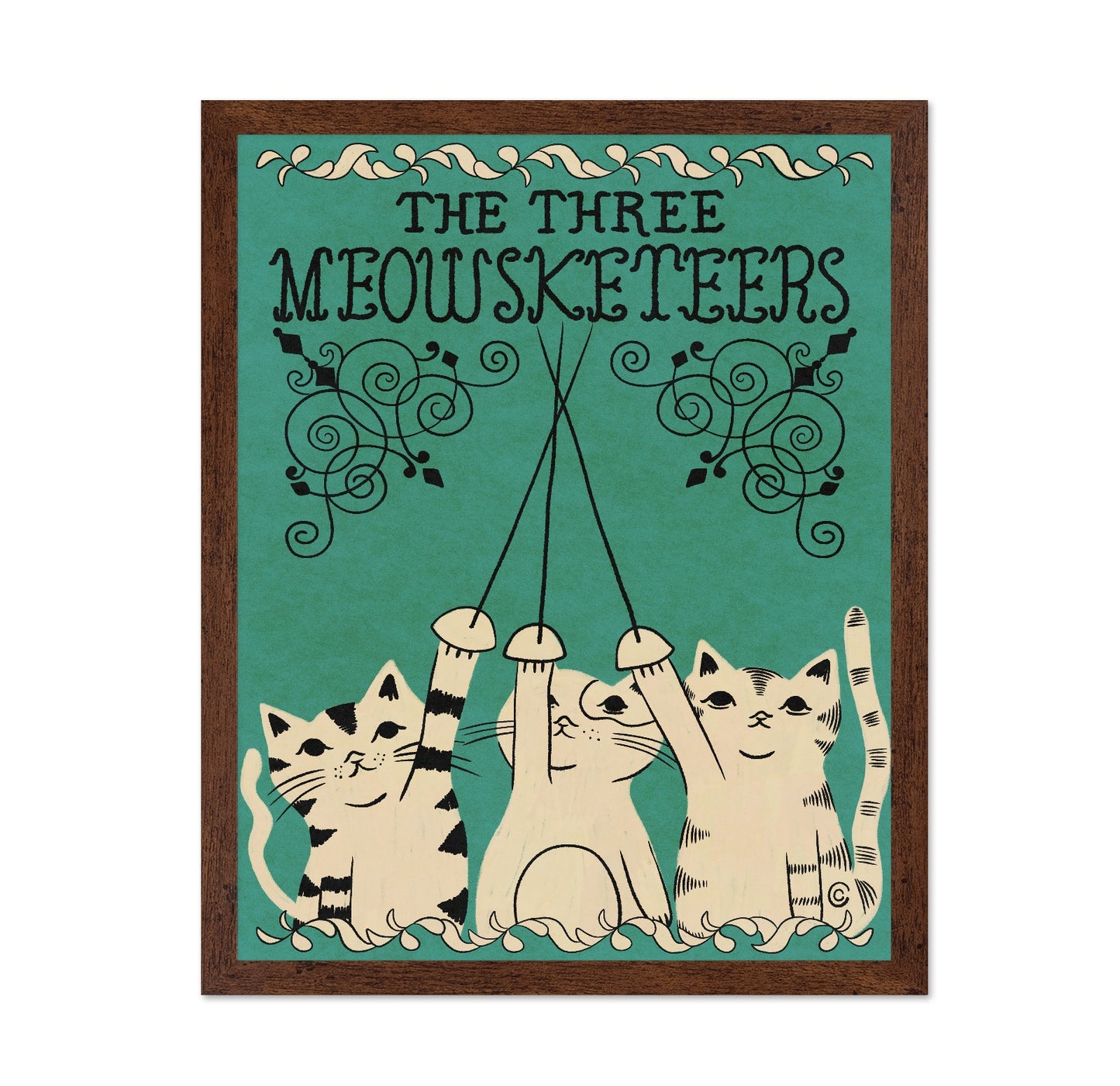Three Meowsketeers Cats