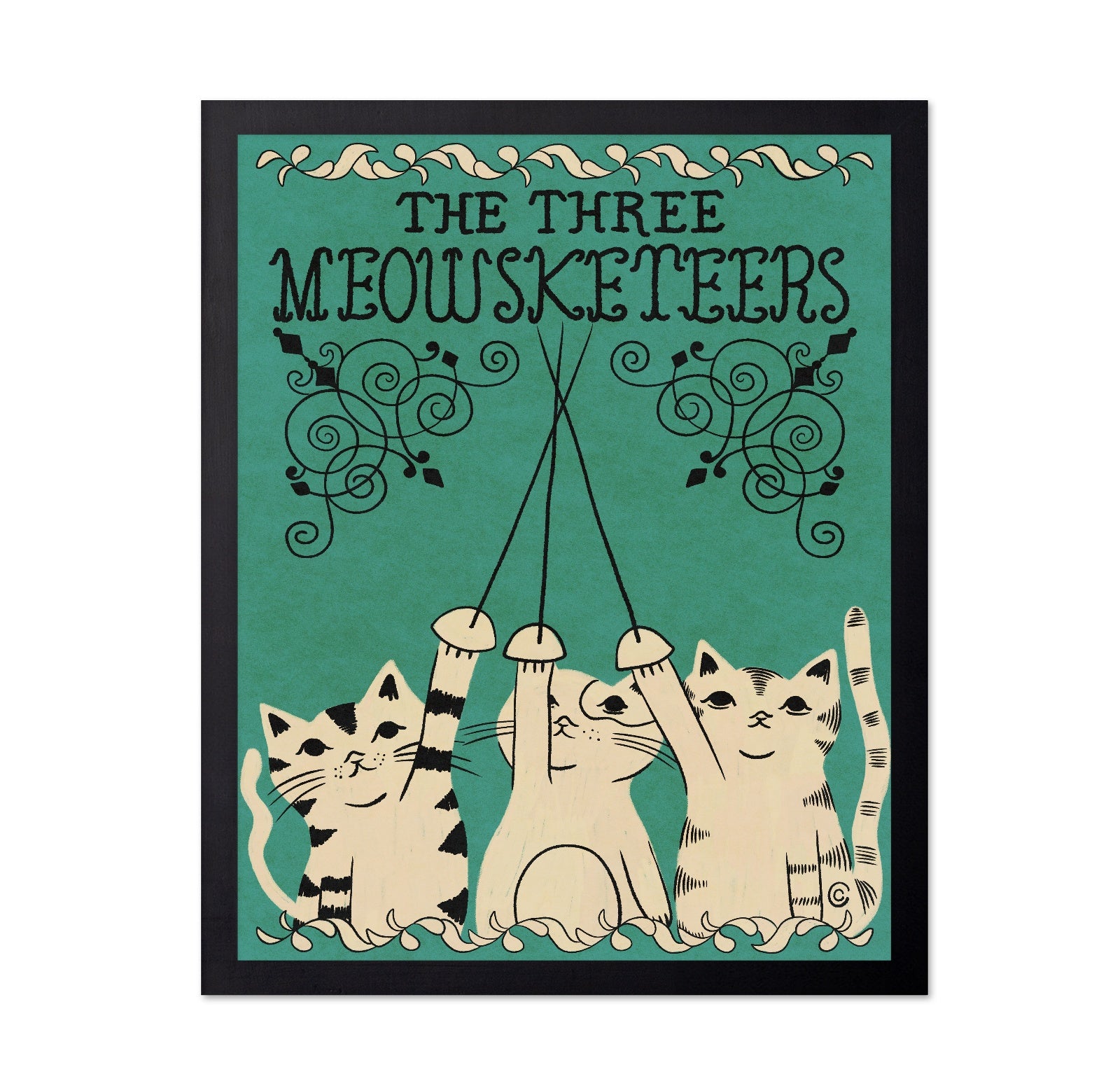 Three Meowsketeers Cats