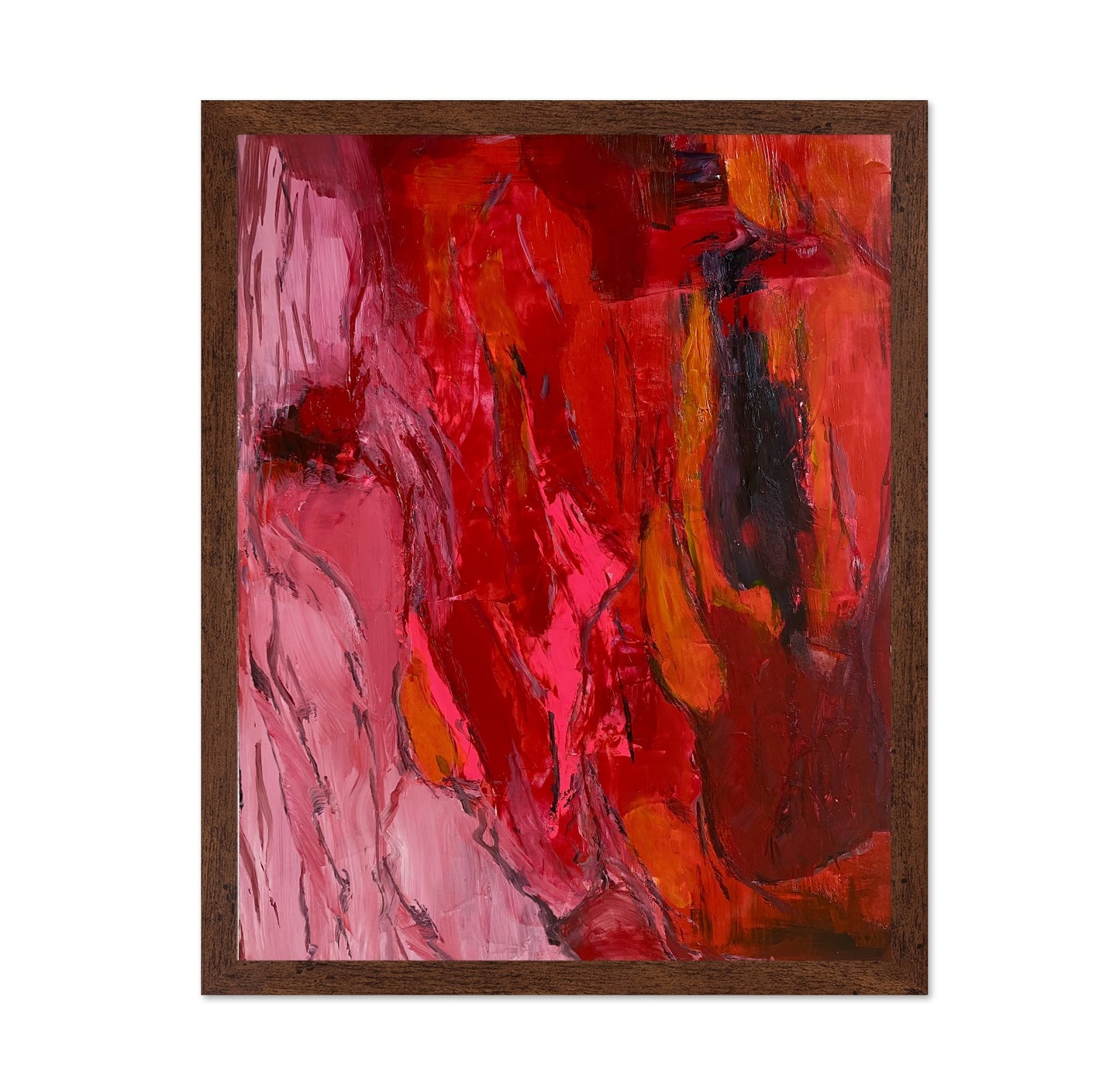 Red Abstract Flow