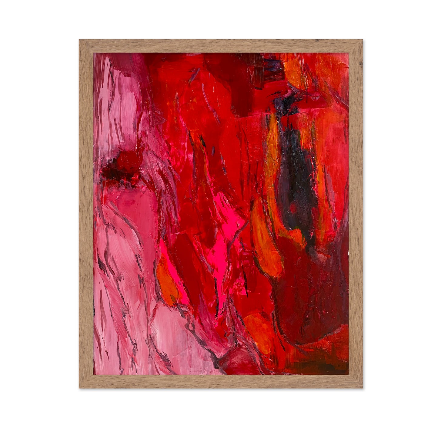 Red Abstract Flow