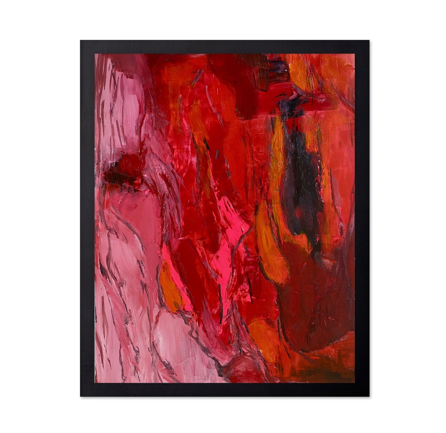 Red Abstract Flow