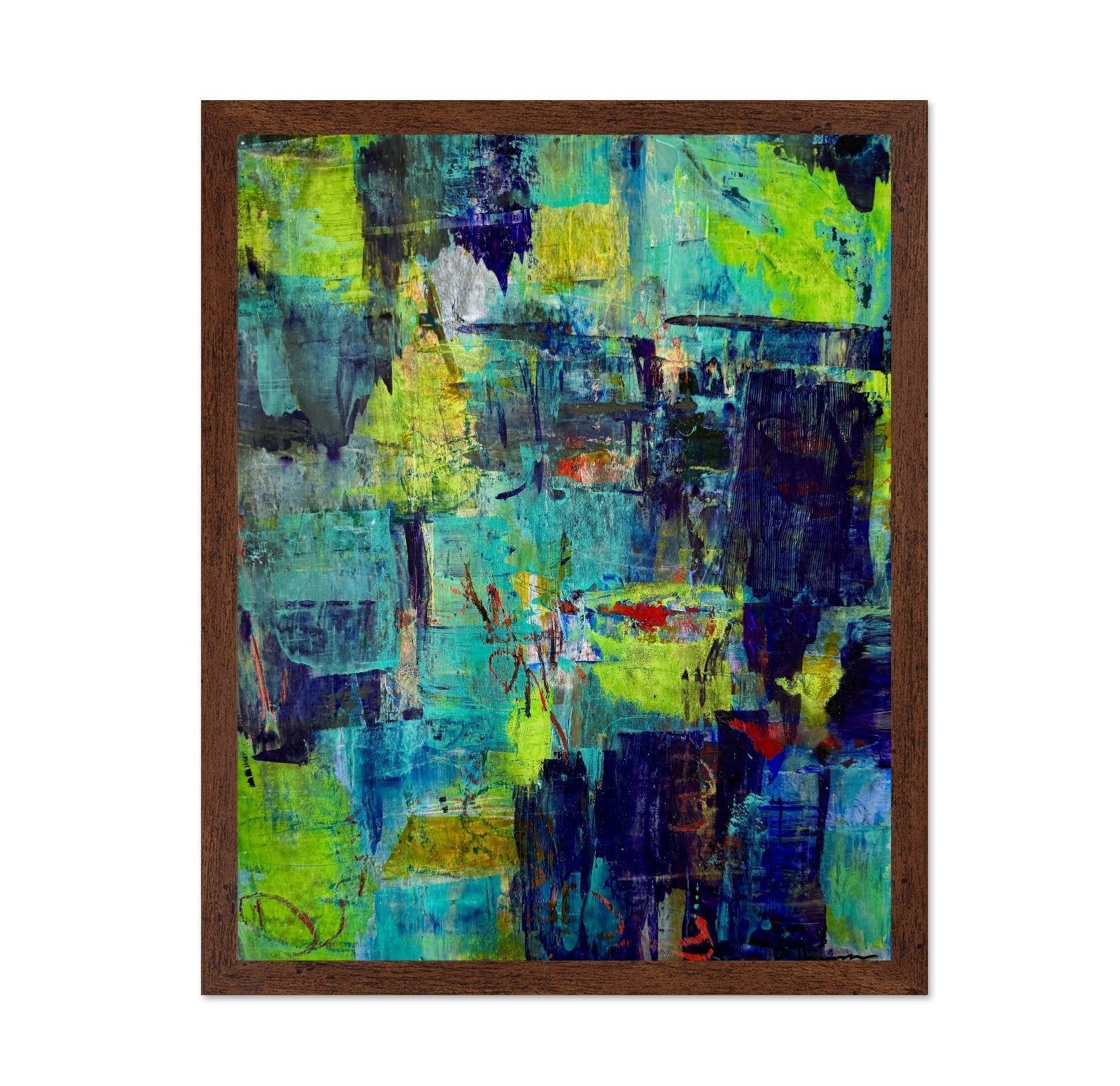 Teal Urban Abstract