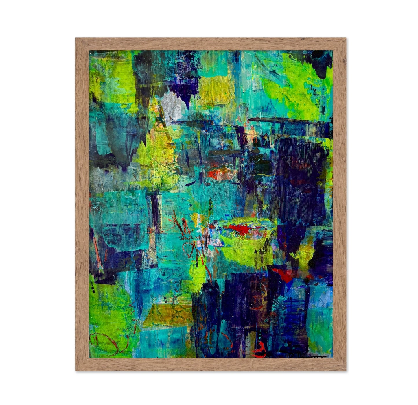Teal Urban Abstract