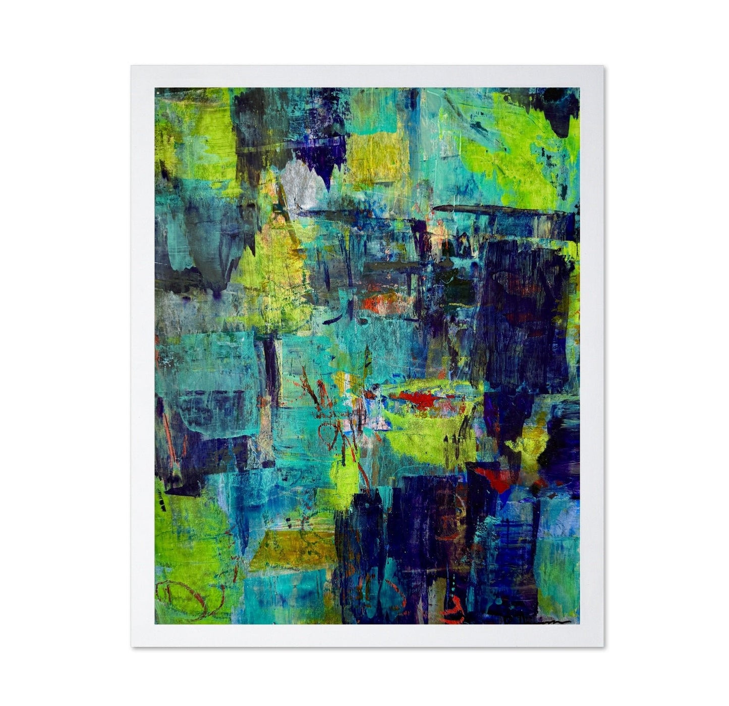 Teal Urban Abstract