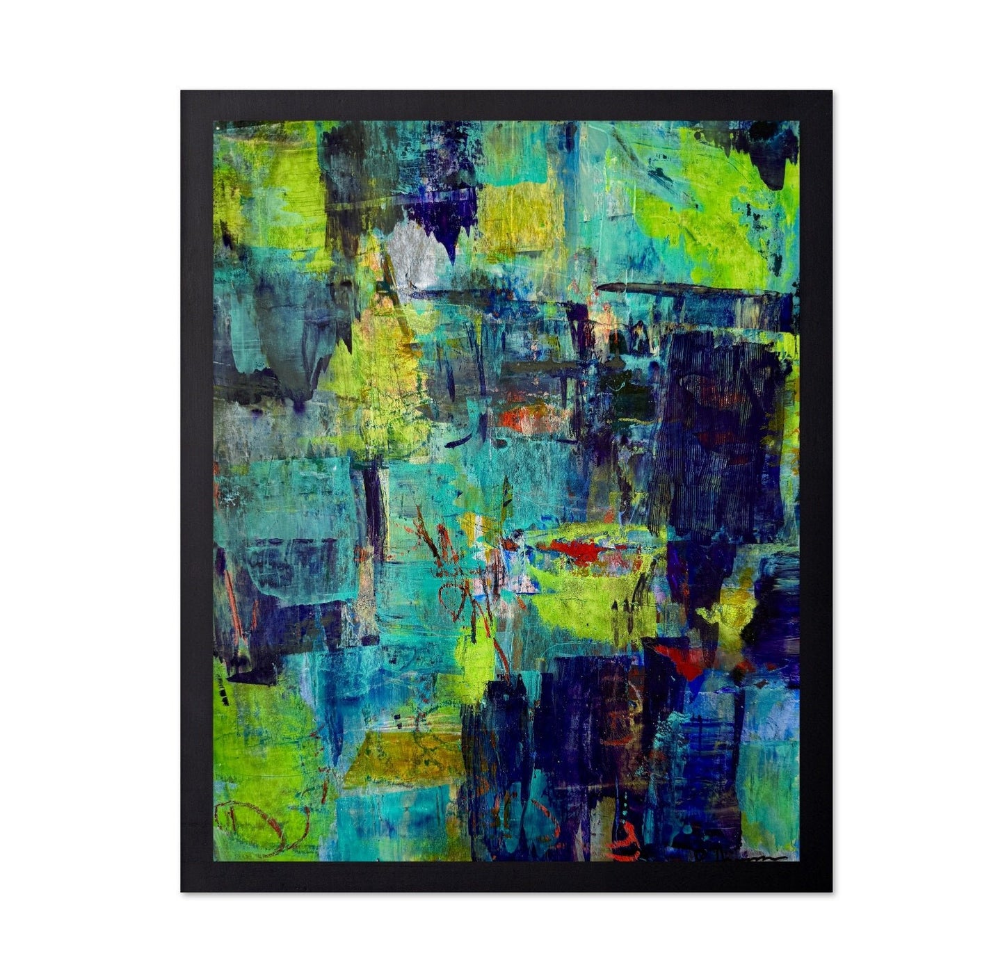 Teal Urban Abstract