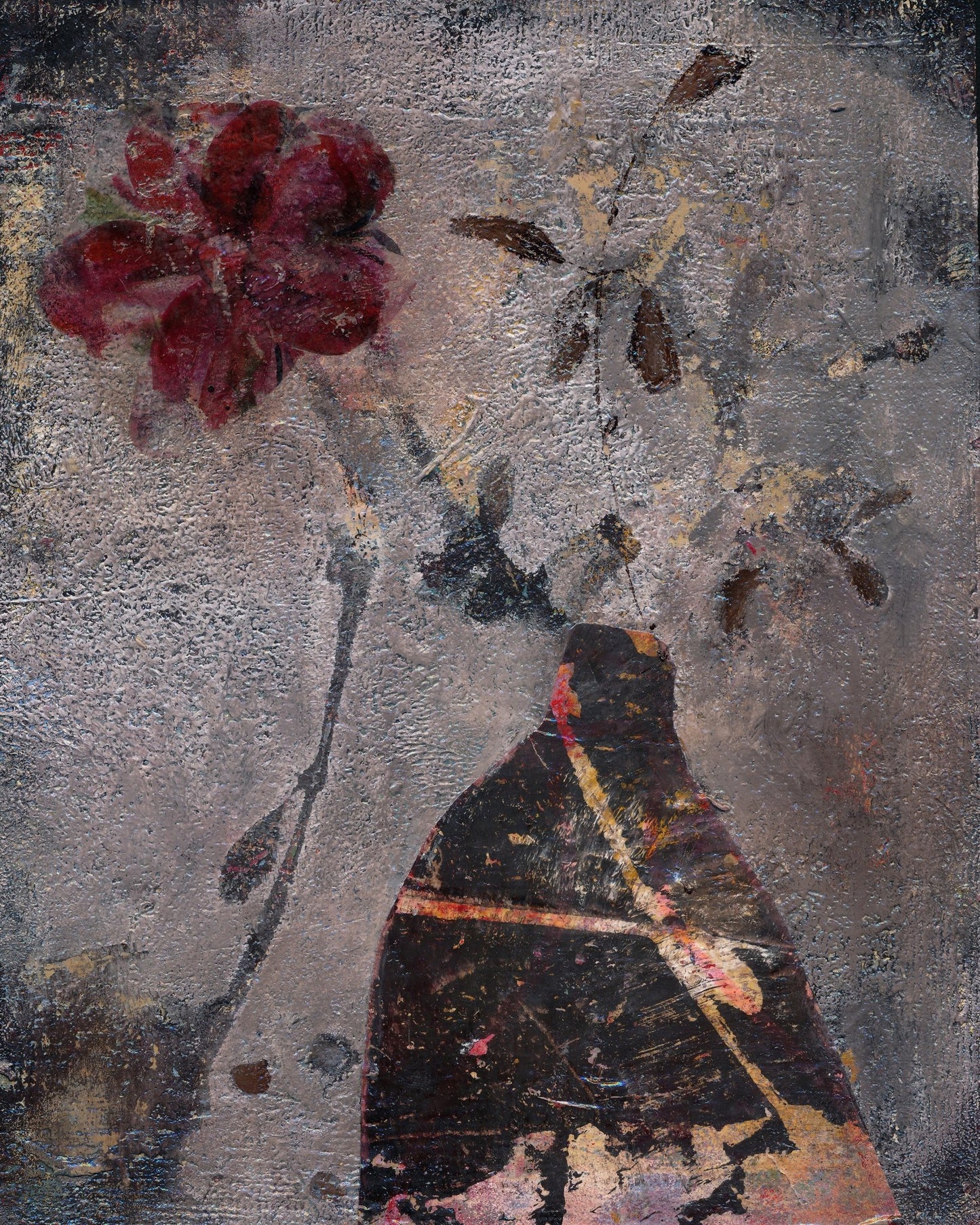 Dark Floral Vase No2