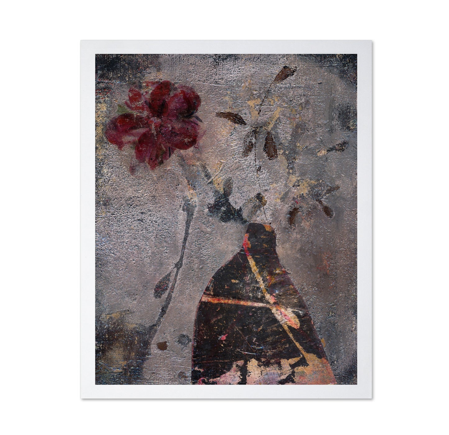 Dark Floral Vase No2