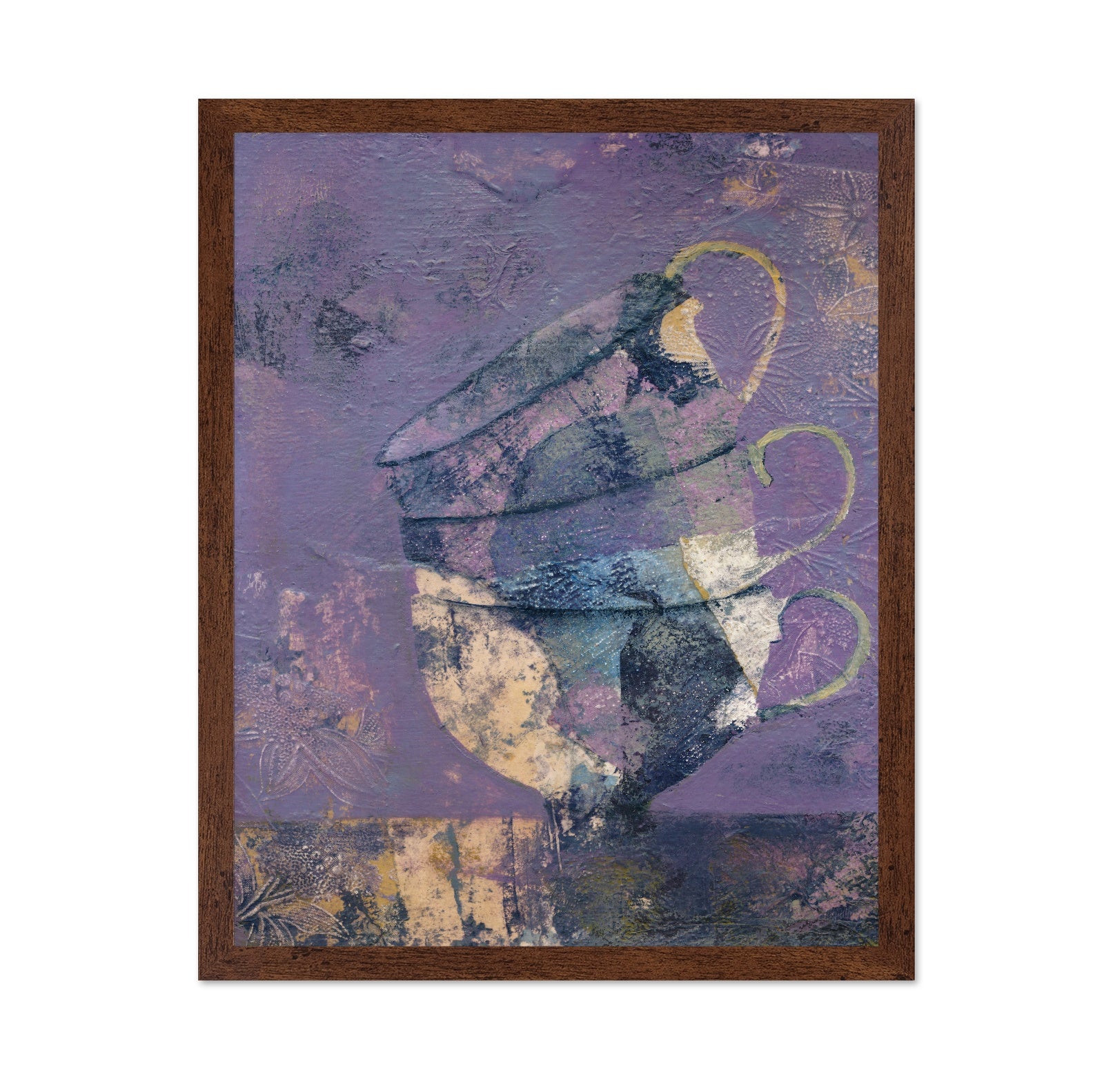 Purple Teacup Collage