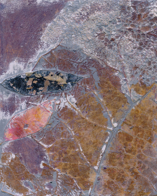 Textured Leaf Collage