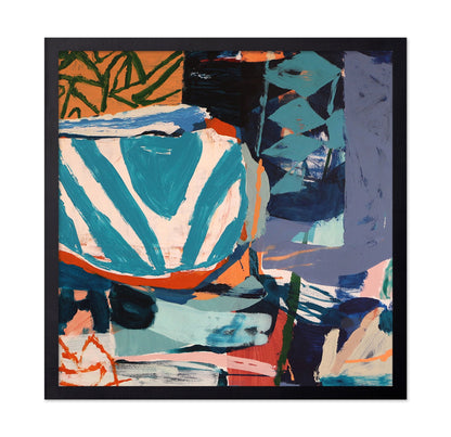 Teal Vessel Abstract