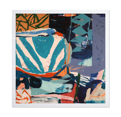 Teal Vessel Abstract