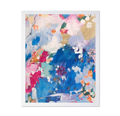 Blue Abstract Bloom