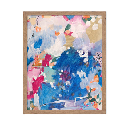 Blue Abstract Bloom
