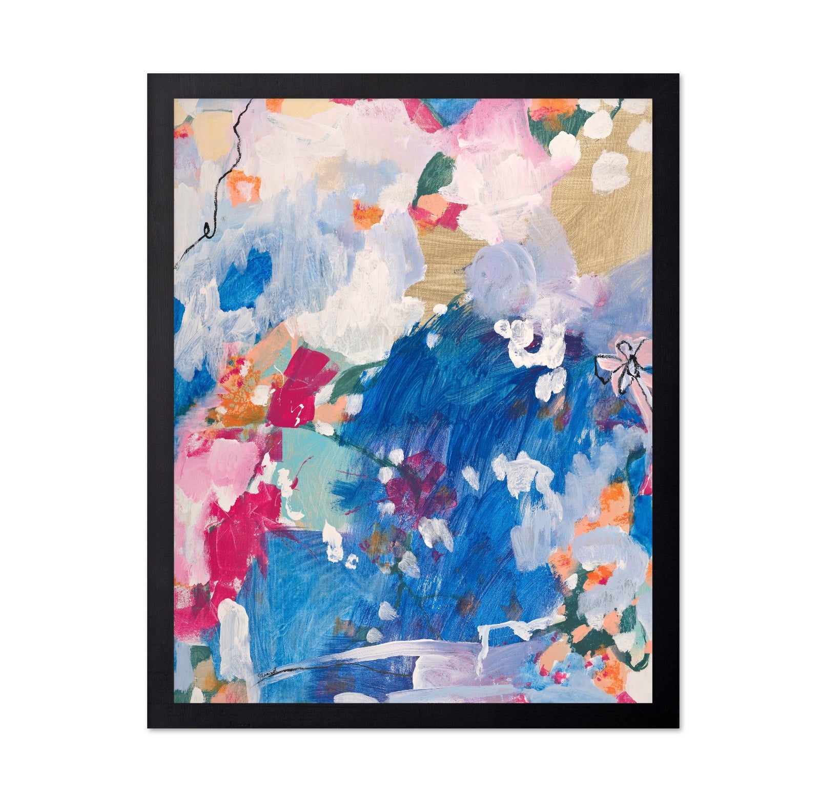 Blue Abstract Bloom
