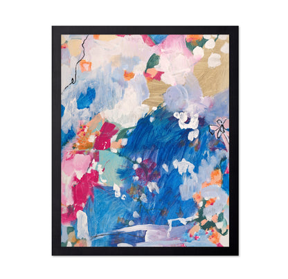 Blue Abstract Bloom