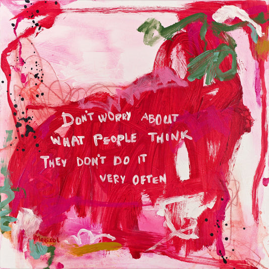 Bold Red Quote Art