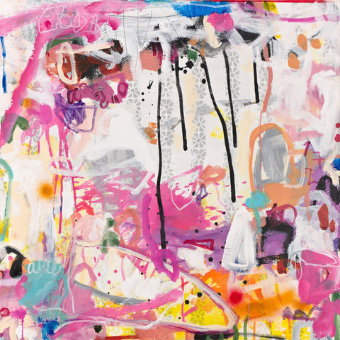 Pink Graffiti Layers