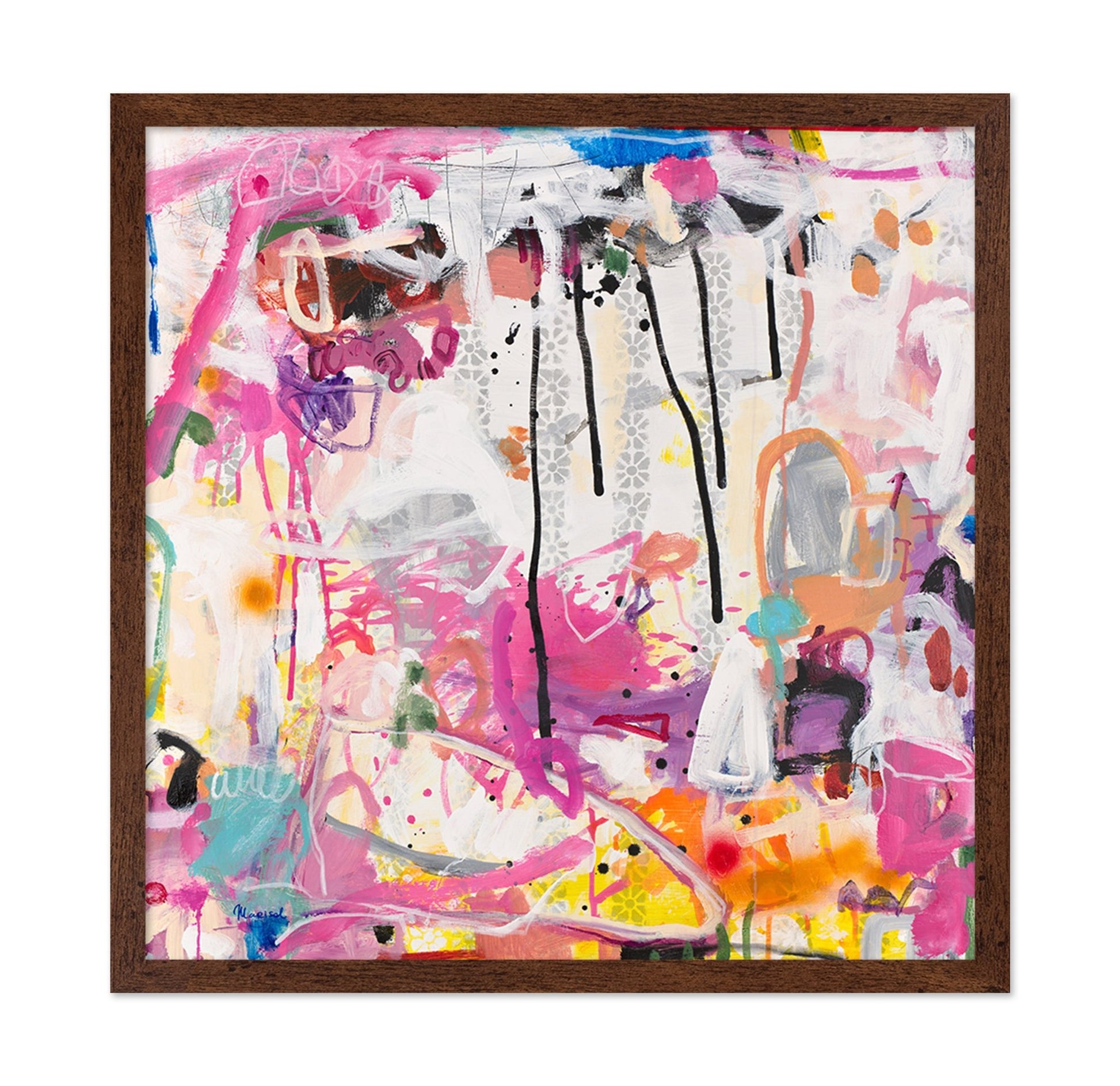 Pink Graffiti Layers