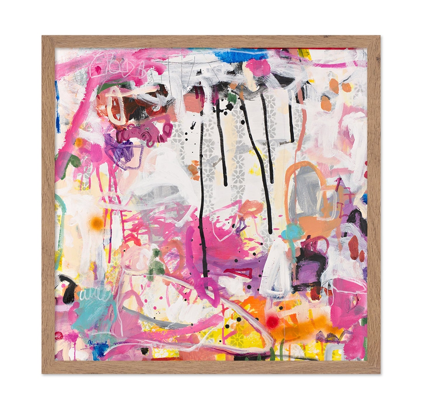 Pink Graffiti Layers