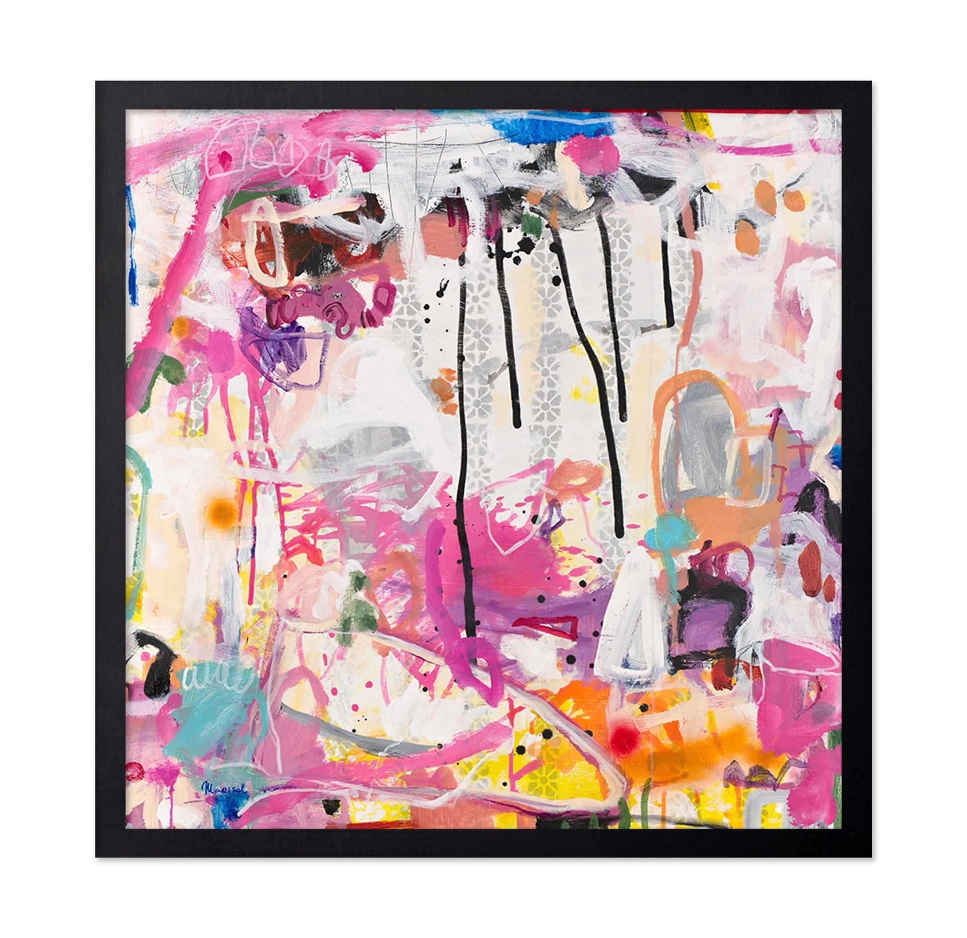 Pink Graffiti Layers