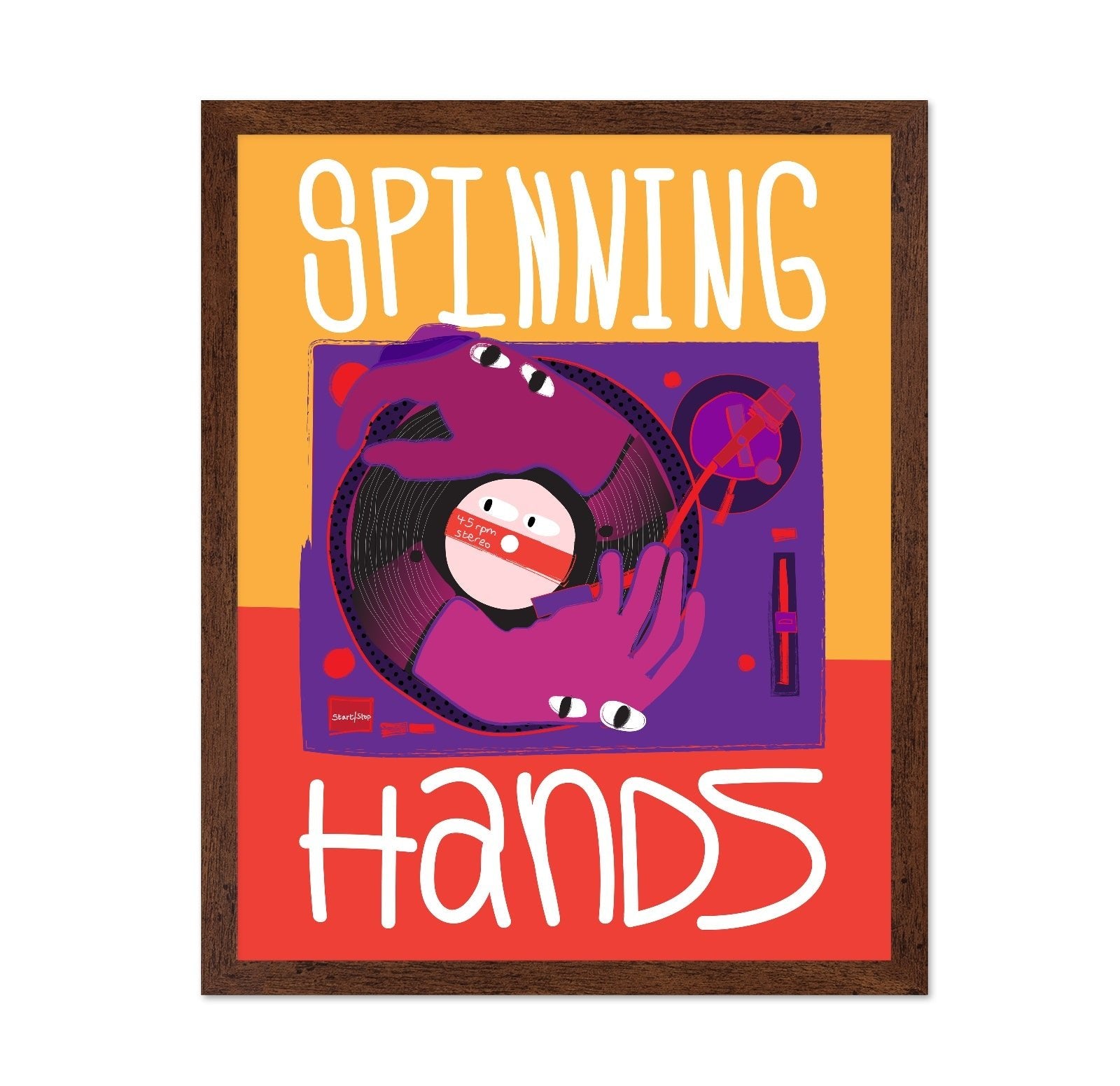 Spinning Vinyl Hands