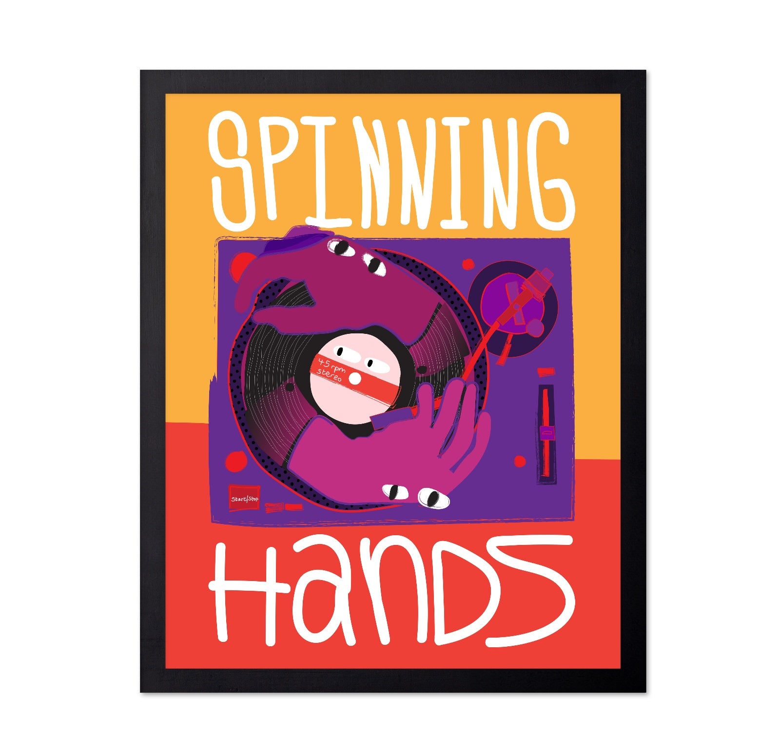 Spinning Vinyl Hands
