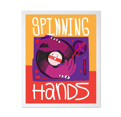 Spinning Vinyl Hands