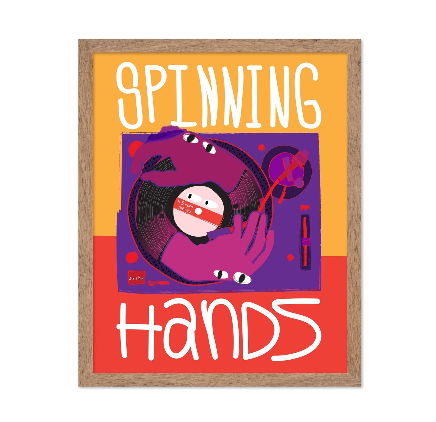 Spinning Vinyl Hands