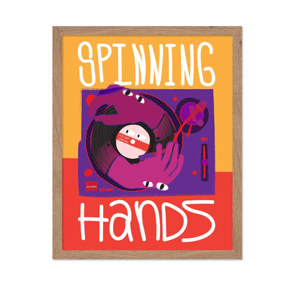 Spinning Vinyl Hands