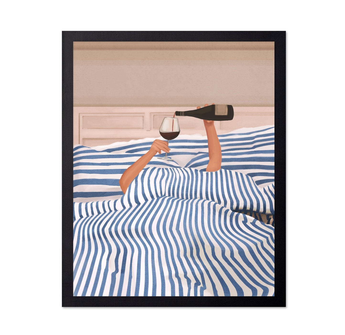 Bed Wine Moment