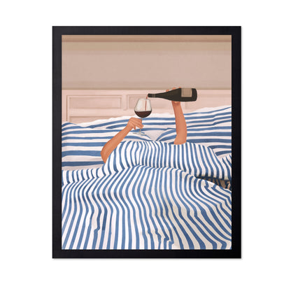 Bed Wine Moment