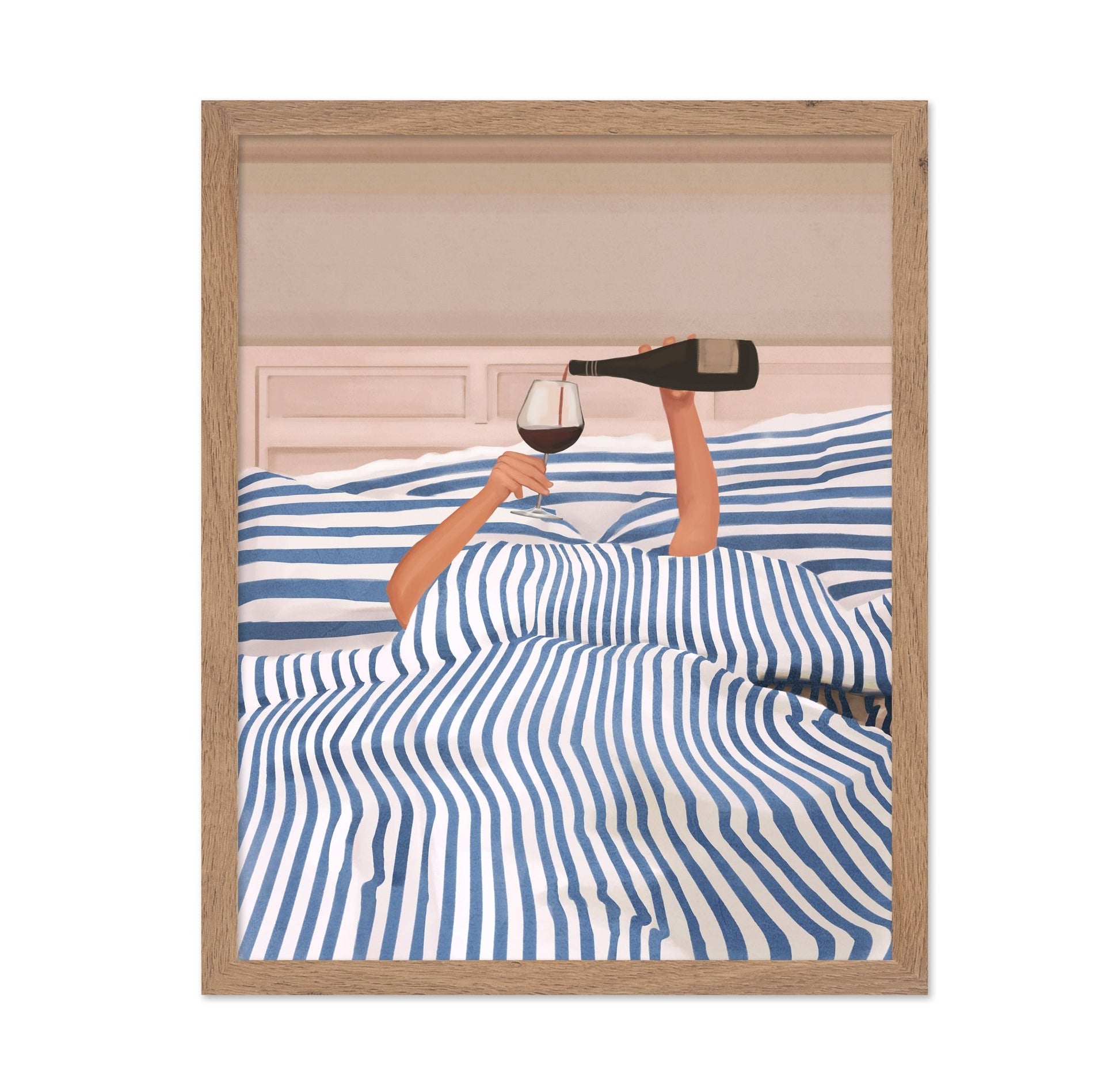 Bed Wine Moment