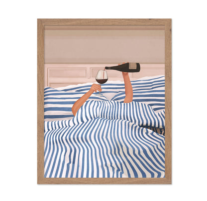 Bed Wine Moment
