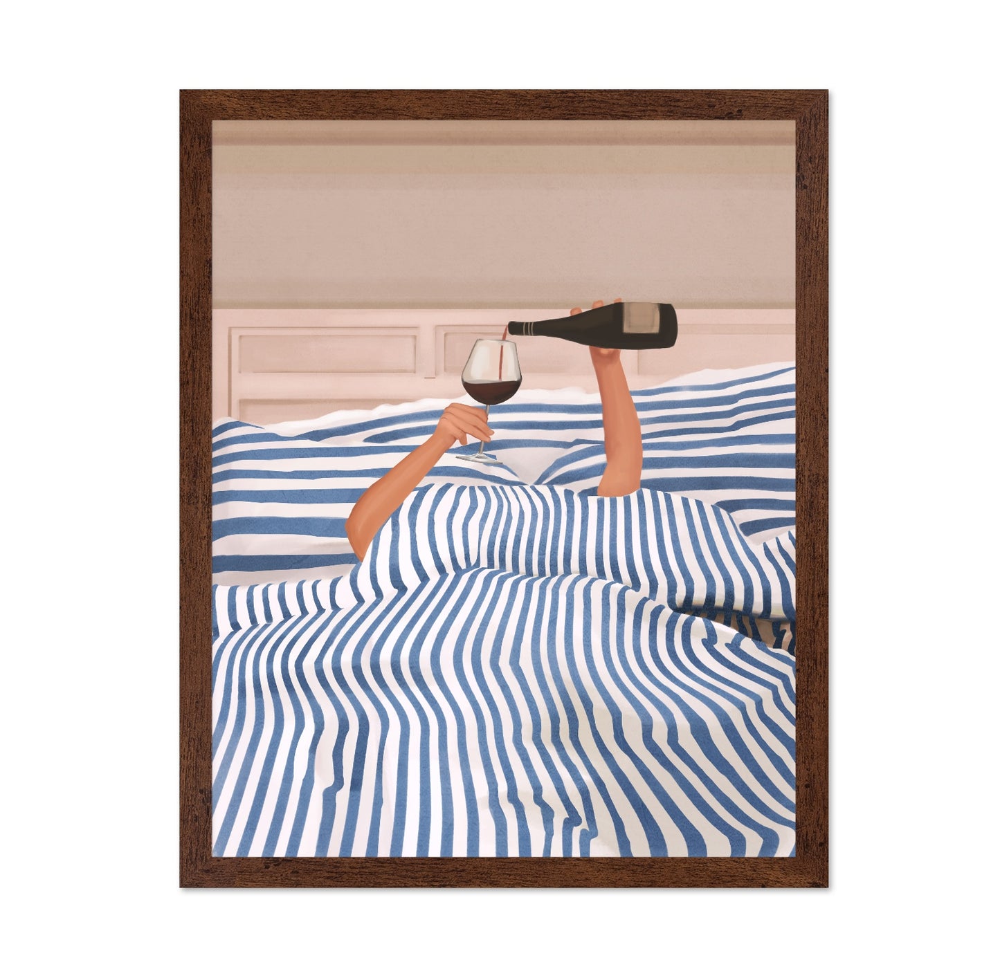 Bed Wine Moment