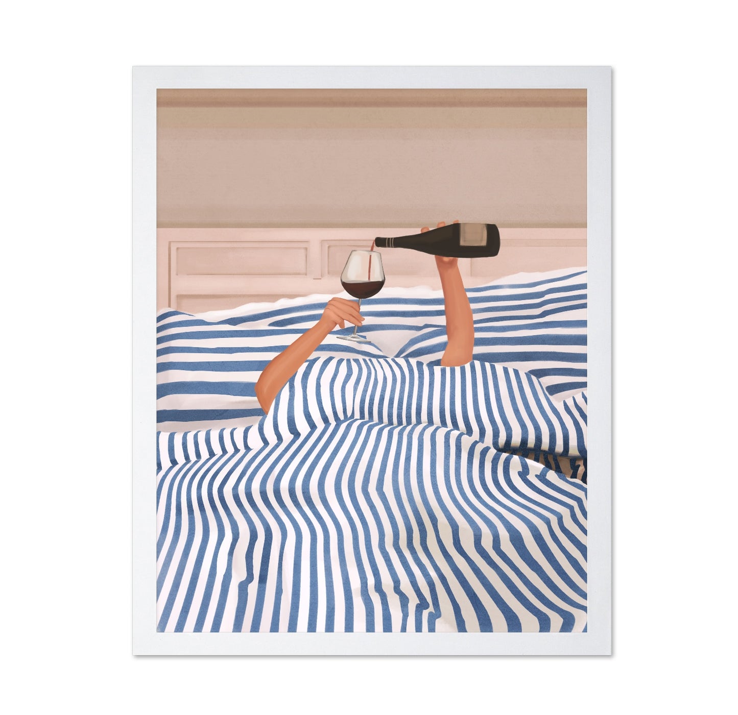 Bed Wine Moment