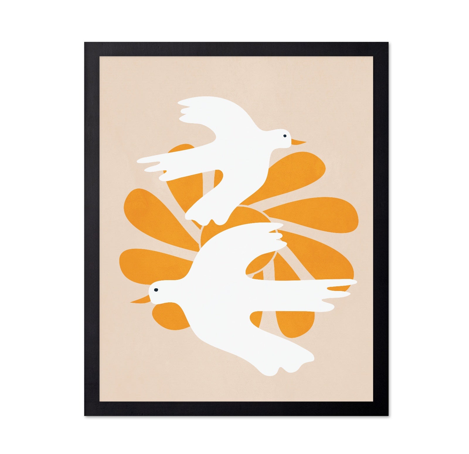 White Birds Golden Leaves