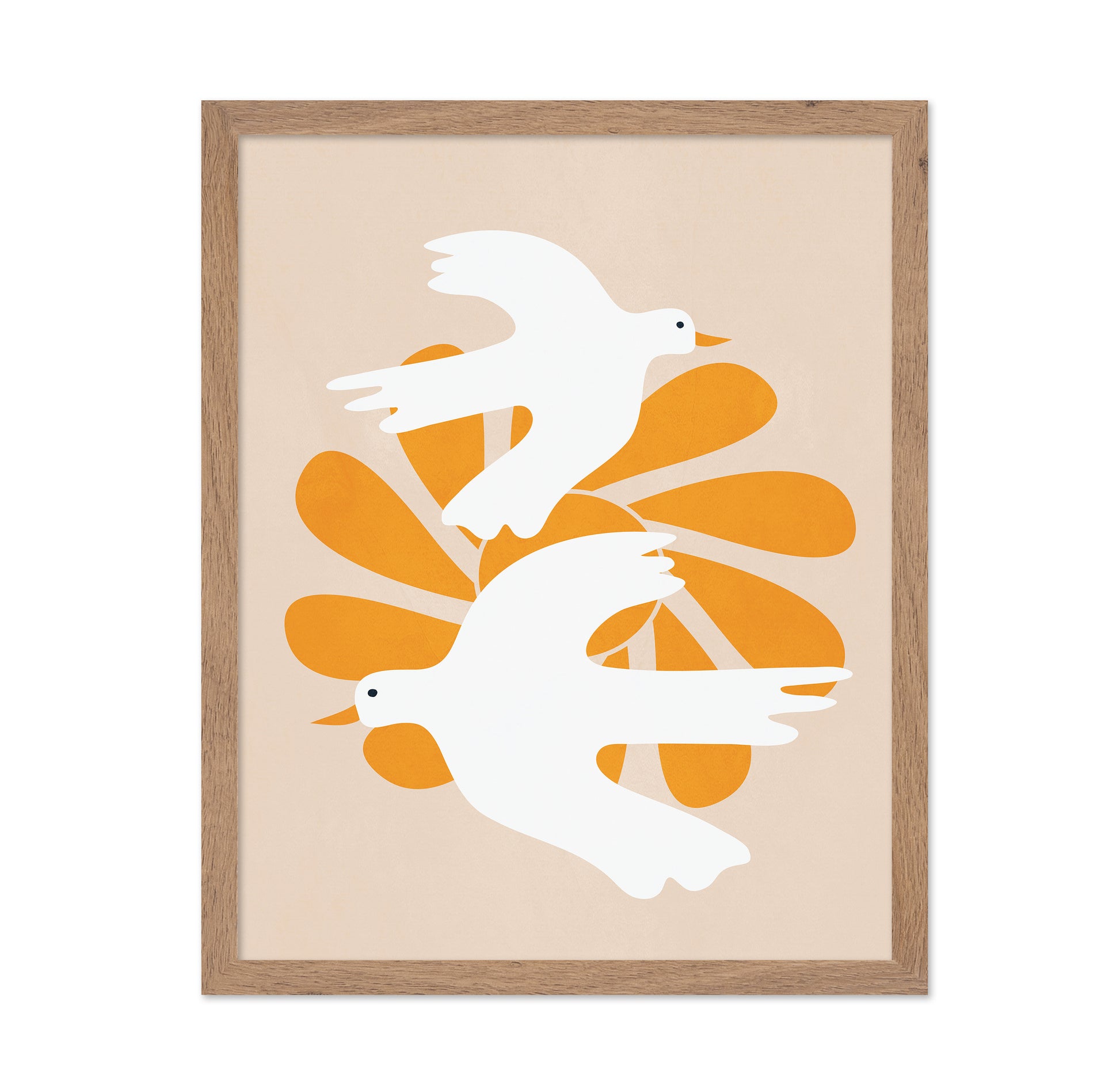White Birds Golden Leaves