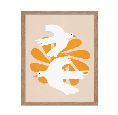White Birds Golden Leaves