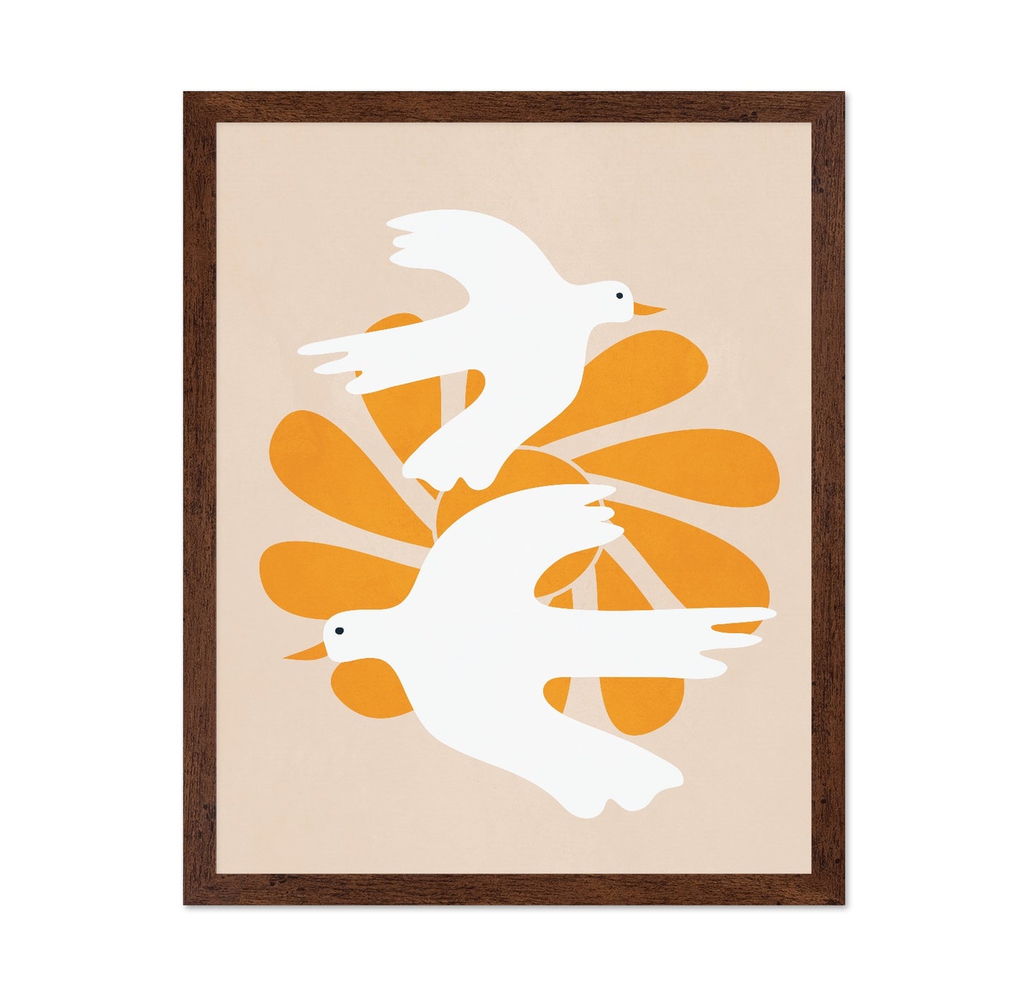 White Birds Golden Leaves