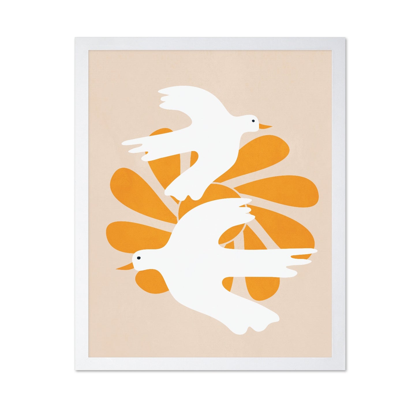 White Birds Golden Leaves