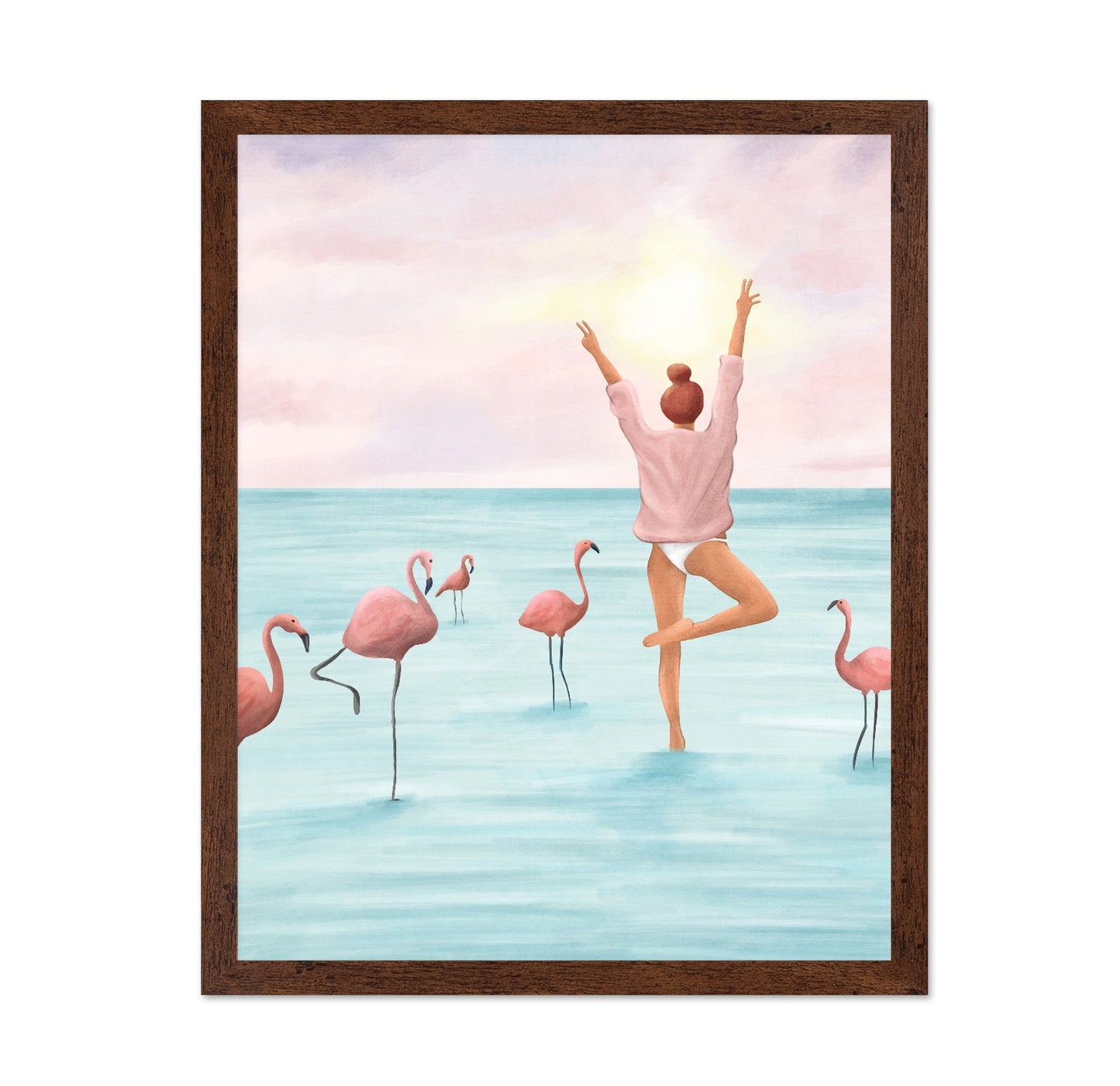Flamingo Balance Pose