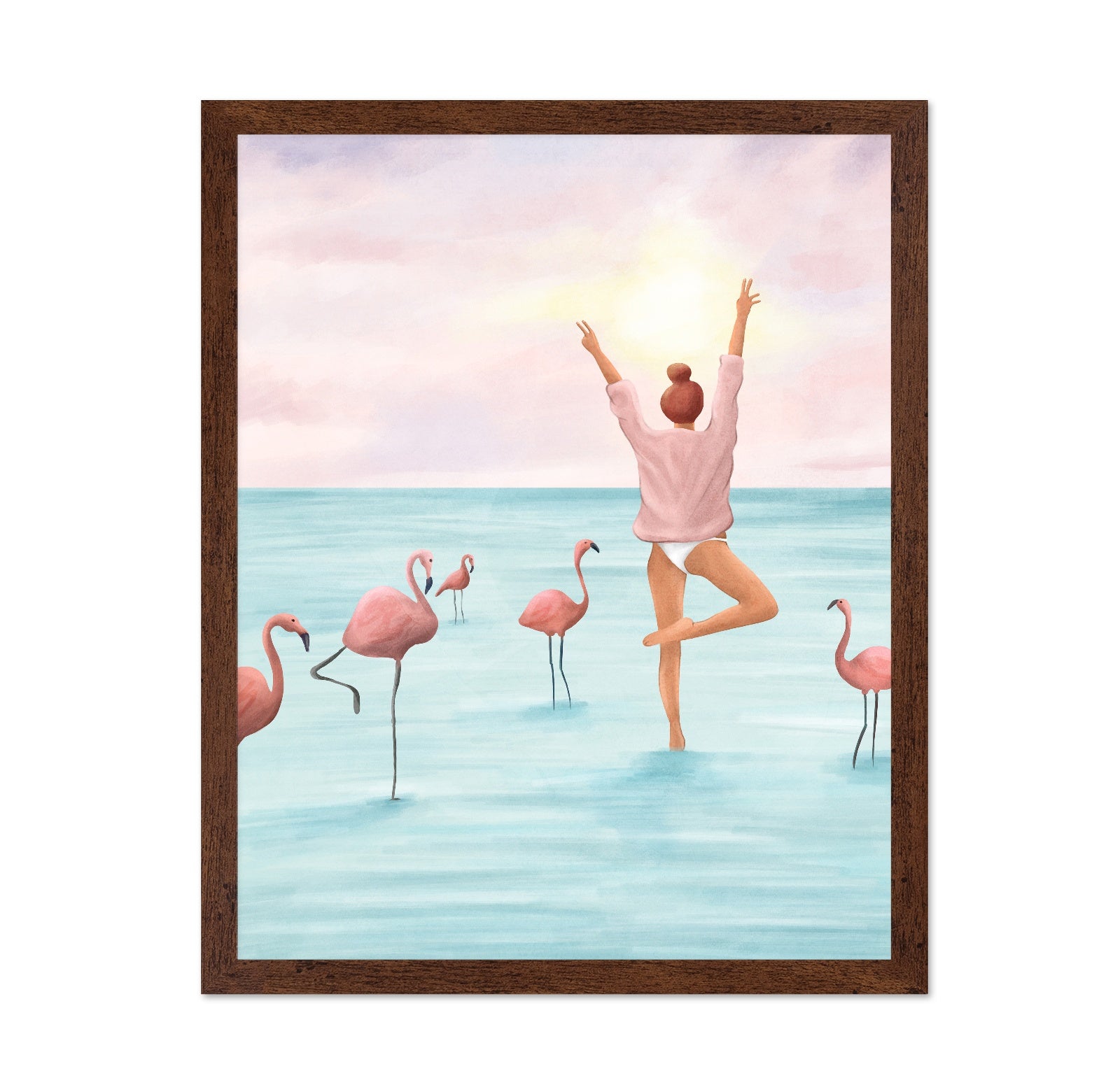 Flamingo Balance Pose
