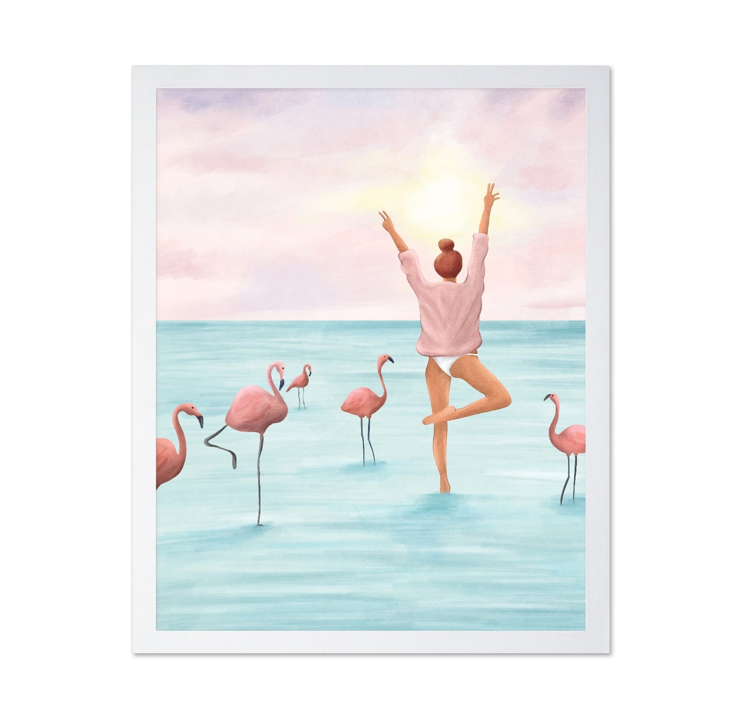 Flamingo Balance Pose