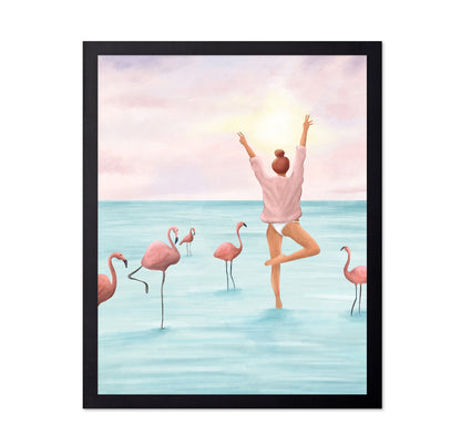 Flamingo Balance Pose