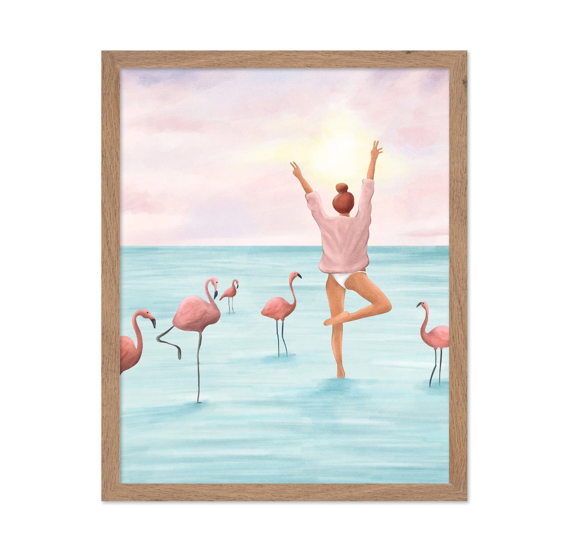 Flamingo Balance Pose