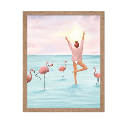 Flamingo Balance Pose